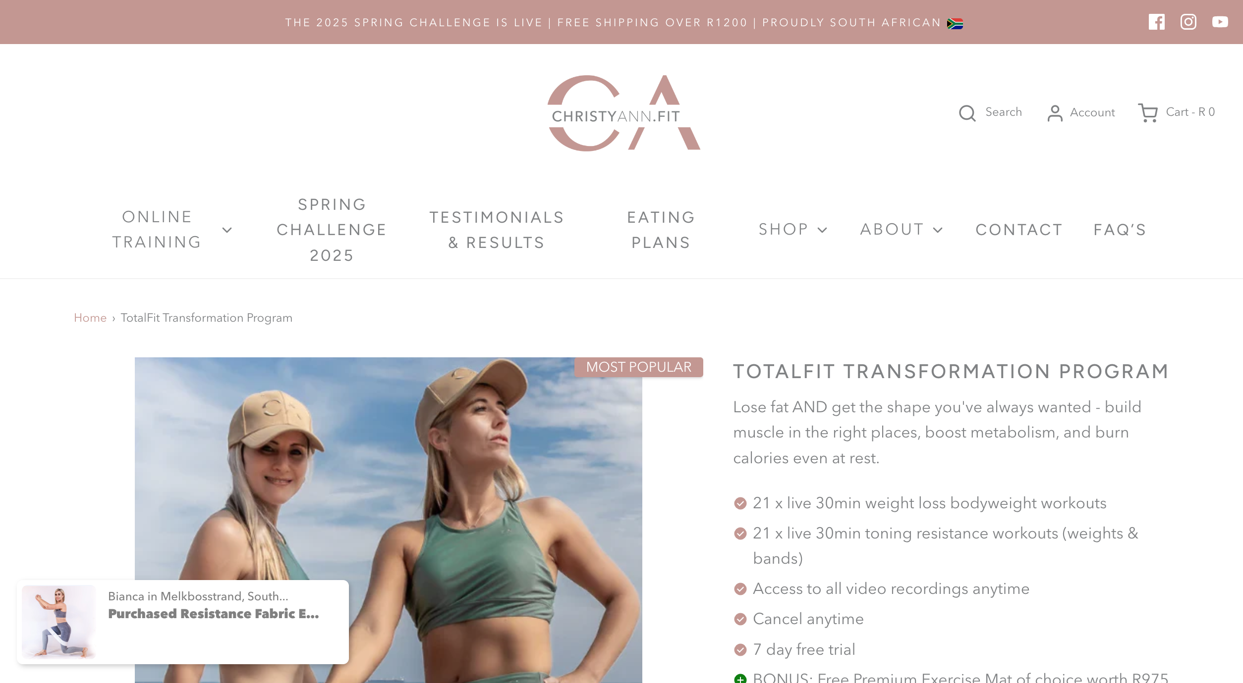 ChristyAnnFit Product Page