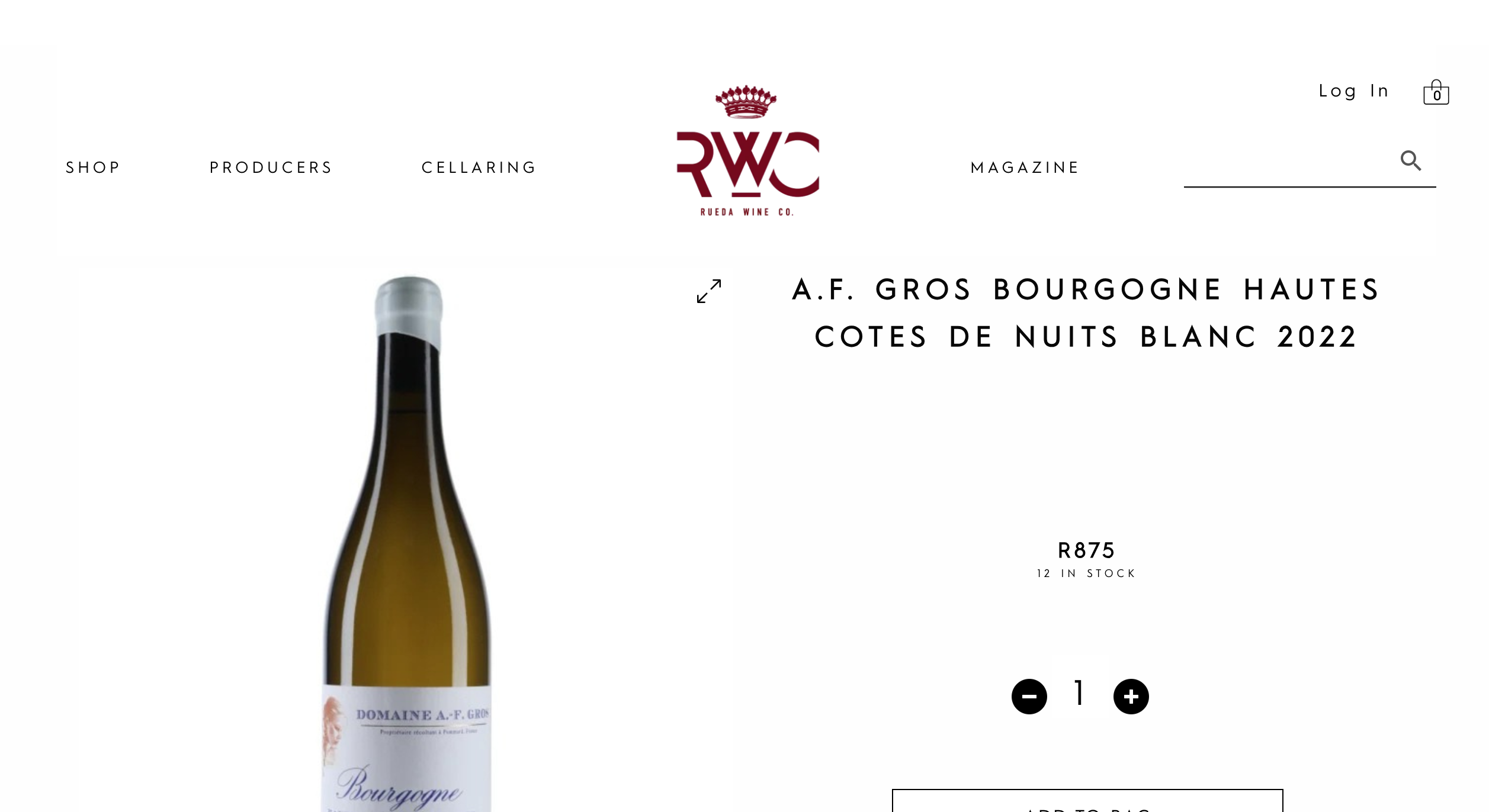 Rueda Wine Co Product Page